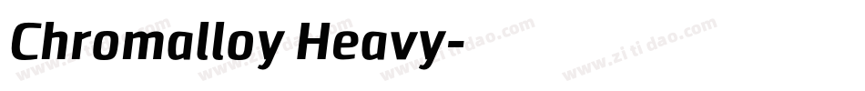 Chromalloy Heavy字体转换